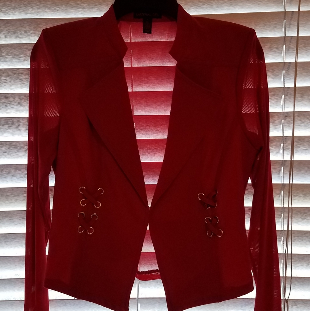 Material Girl Red Blazer